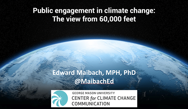 Public engagement in climate change