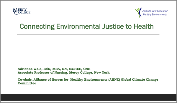 Connecting Environmental Justice to Health