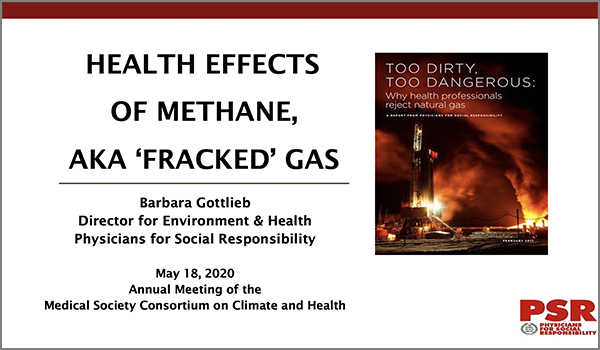 Health Effects of Methane aka Fracked Gas
