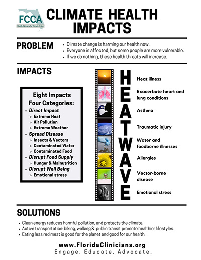 Climate Health Impacts HEATWAVE Flyer