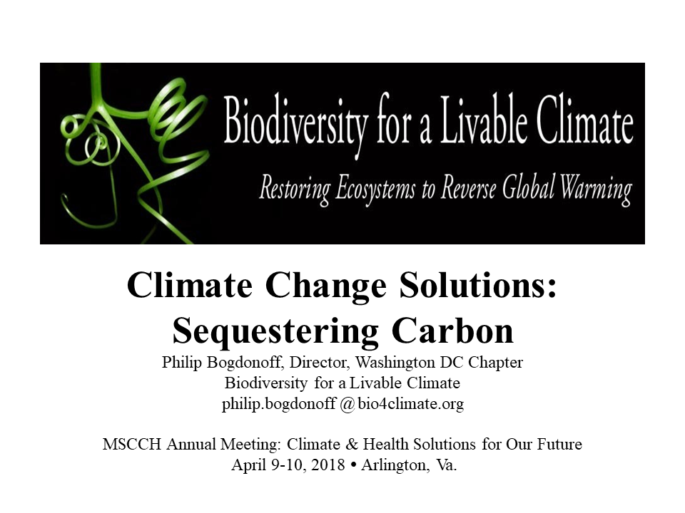 Climate Change Solutions: Pricing Carbon, Sequestering Carbon through Biodiversity, Boosting Energy Efficiency